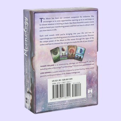 Supercharge your manifesting with the power of the Moon with Moonology Manifestation Oracle Cards. This stunning 48-card deck and guidebook—from Yasmin Boland, the bestselling author of Moonology: Working with the Magic of the Lunar Cycles, is hailed as “the greatest living astrological authority on the Moon”