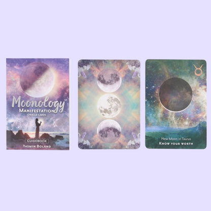 Supercharge your manifesting with the power of the Moon with Moonology Manifestation Oracle Cards. This stunning 48-card deck and guidebook—from Yasmin Boland, the bestselling author of Moonology: Working with the Magic of the Lunar Cycles, is hailed as “the greatest living astrological authority on the Moon”