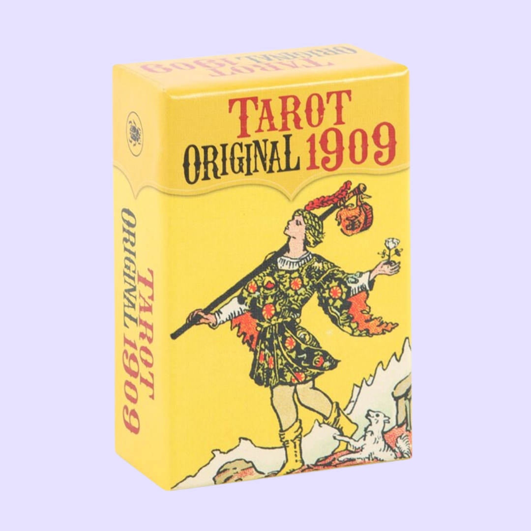 This mini tarot deck is great for beginners and experts alike. Tarot Original 1909 is a detailed reproduction of the timeless deck created by Pamela Colman Smith and Arthur Edward Waite in a petite size that's perfect for on-the-go divination. Lovers of the Rider-Waite tarot will also love this version of the famous deck. Includes 78 mini cards and instructions