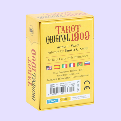 This mini tarot deck is great for beginners and experts alike. Tarot Original 1909 is a detailed reproduction of the timeless deck created by Pamela Colman Smith and Arthur Edward Waite in a petite size that's perfect for on-the-go divination. Lovers of the Rider-Waite tarot will also love this version of the famous deck. Includes 78 mini cards and instructions