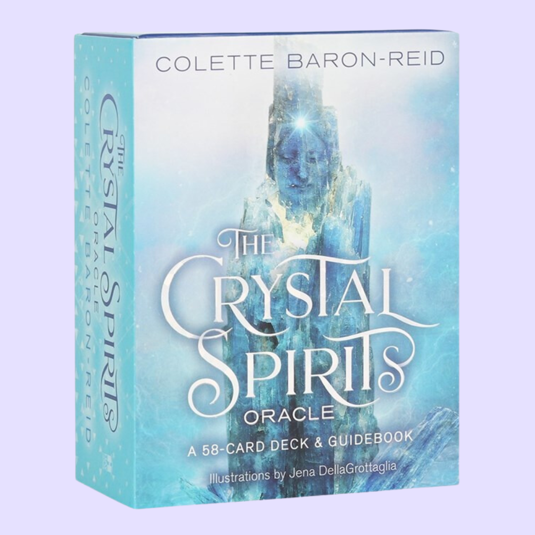 The Crystal Spirits Oracle card deck by Colette Baron-Reid includes a 58-card deck and 215 page guidebook. This deck shares the powerful messages of the crystals that heal and guide those to greater consciousness. Beautifully presented in folding box and illustrated by Jena DellaGrottaglia