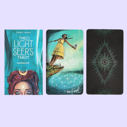 The Light Seer's Tarot card deck by Chris-Anne Donnelly includes a 78-card deck and helpful guidebook. This deck explores the power of light and darkness to help the user better understand their true nature. Beautifully presented in an illustrated box