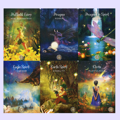 The Sacred Forest Oracle card deck by Denise Linn includes a 52-card deck and 144 page guidebook. This deck opens the user's inner self to expand and enlighten their spiritual journey. Beautifully presented in a matching box