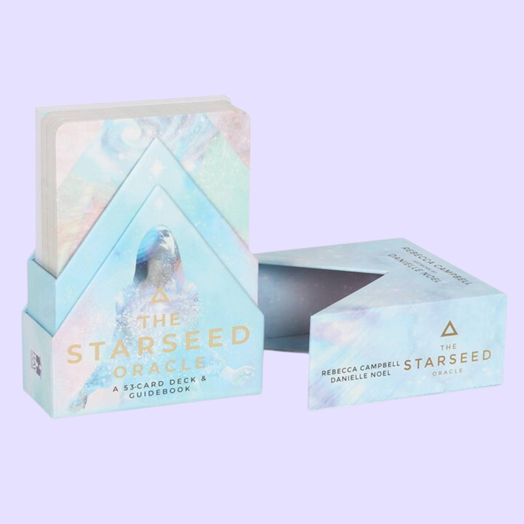 This oracle card deck from Rebecca Campbell is accompanied by the stunning artwork of Danielle Noel. The Starseed Oracle includes a 53-card deck and guidebook to help you connect to your cosmic origins as a Starseed Soul