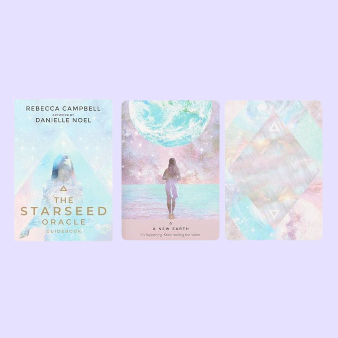 This oracle card deck from Rebecca Campbell is accompanied by the stunning artwork of Danielle Noel. The Starseed Oracle includes a 53-card deck and guidebook to help you connect to your cosmic origins as a Starseed Soul