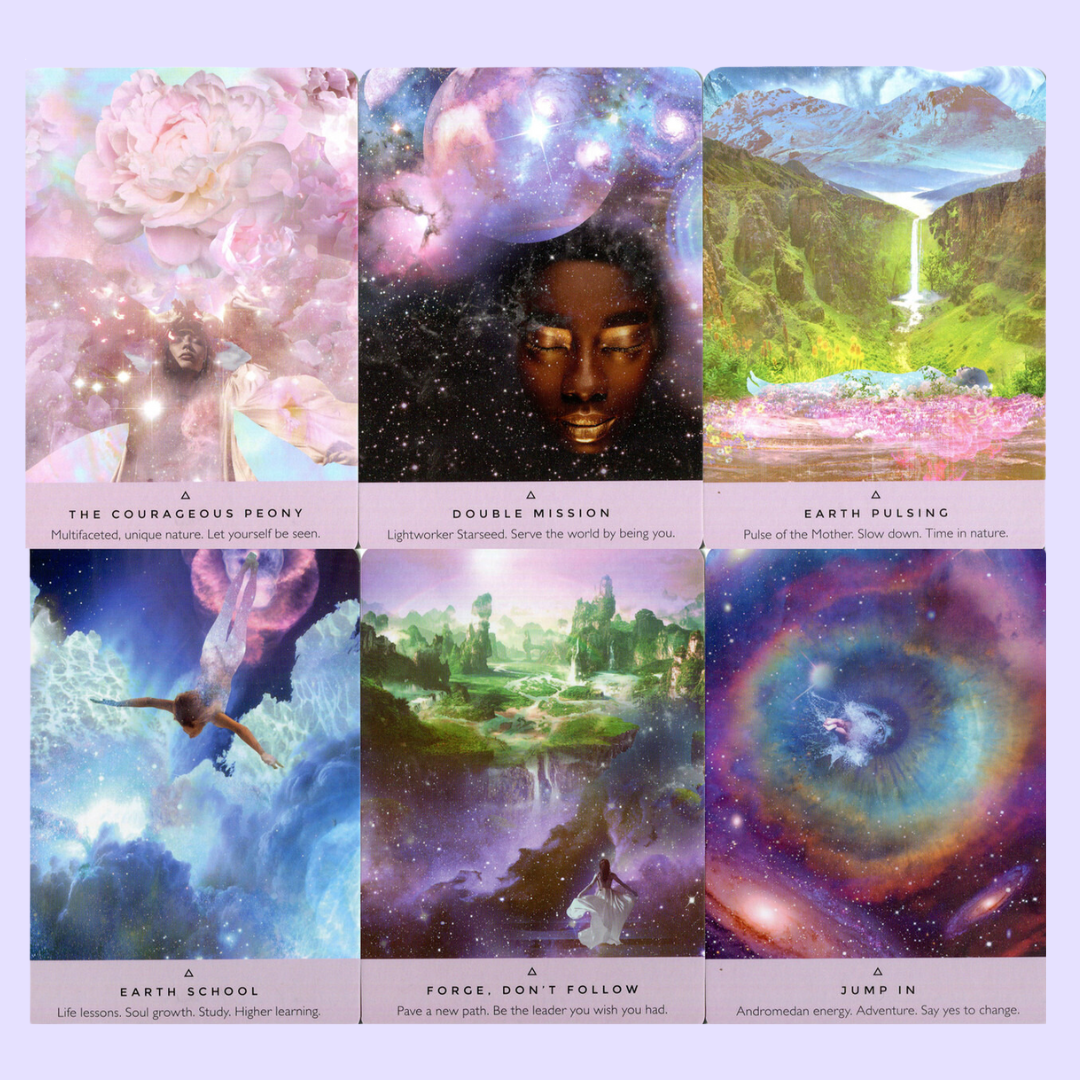 This oracle card deck from Rebecca Campbell is accompanied by the stunning artwork of Danielle Noel. The Starseed Oracle includes a 53-card deck and guidebook to help you connect to your cosmic origins as a Starseed Soul