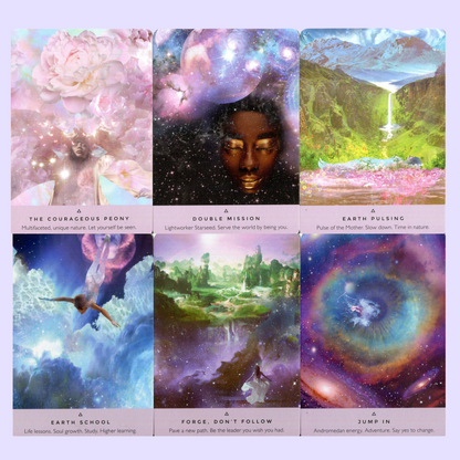 This oracle card deck from Rebecca Campbell is accompanied by the stunning artwork of Danielle Noel. The Starseed Oracle includes a 53-card deck and guidebook to help you connect to your cosmic origins as a Starseed Soul