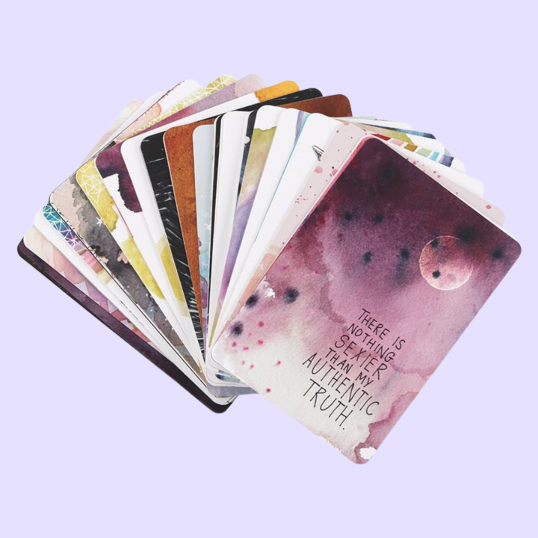 The Universe Has Your Back Oracle card deck by Gabrielle Bernstein includes a 52-carddeck. This deck explores the user's inner self by offering spiritual guidance in the face of uncertainty. Illustrated by Micaela Ezra and beautifully presented in a matching box