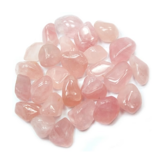 Pierre polie en cristal de quartz rose