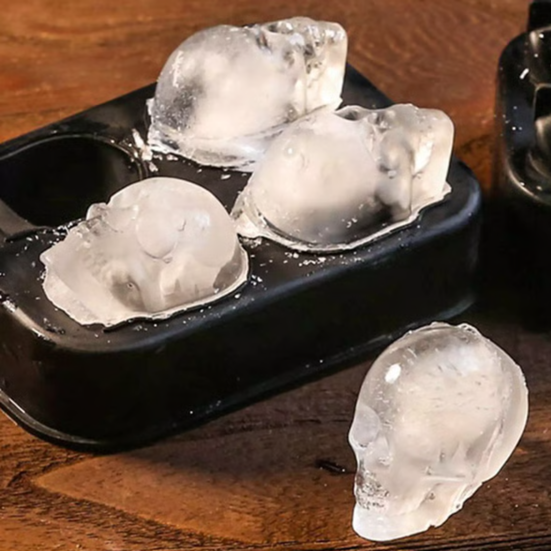 Molde de cubitos de hielo de calavera 3D