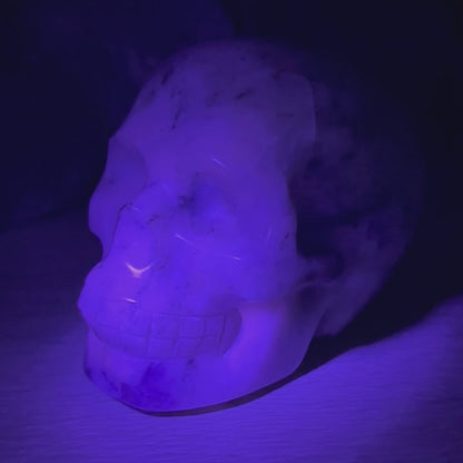 Large UV Reactive Afghanite Crystal Skull