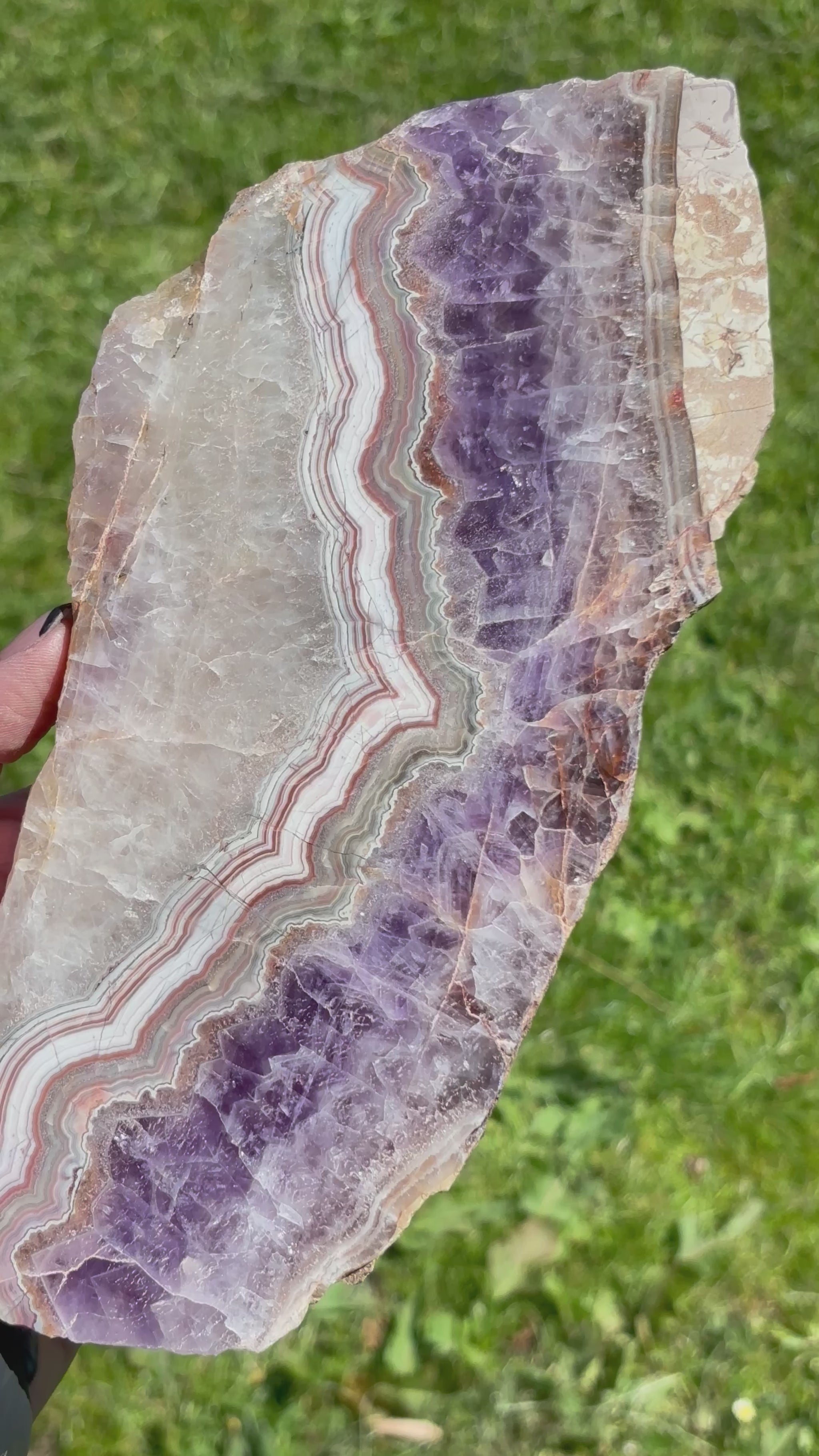 HUGE Mexican Amethyst Lace Slab