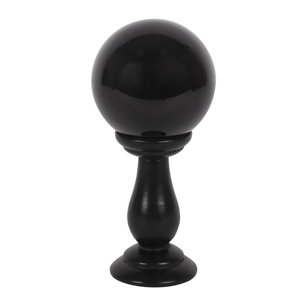 Enhance your home décor with this stunning Black Crystal Ball, made from high-quality glass this ball offers 360-degree clarity, perfect for scrying, fortune telling, or as a decorative piece