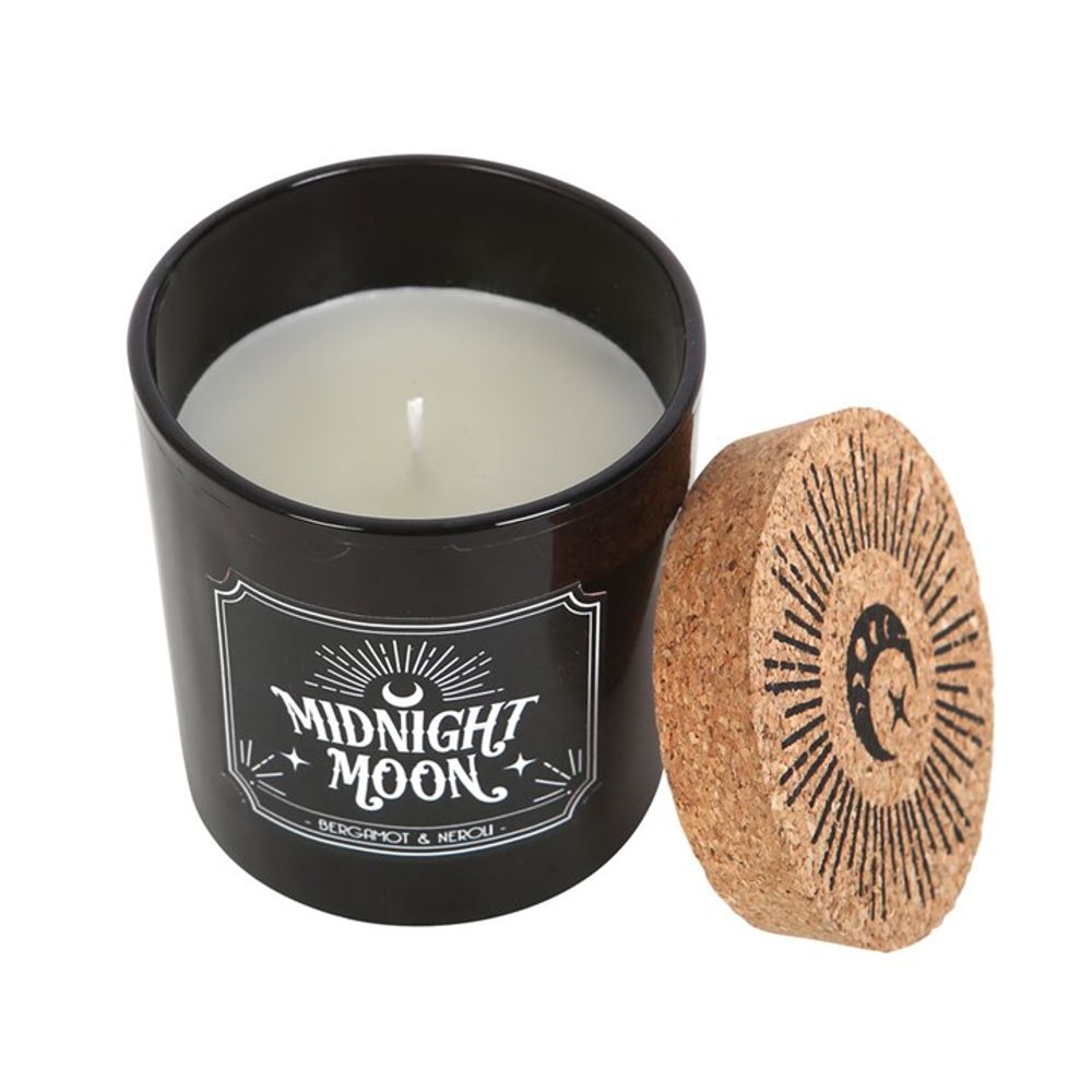 Indulge your senses with an enchanting blend of darkness and allure with this Midnight Moon fragranced candle. Infused with the captivating scent of bergamot and neroli orange, its bewitching aroma will put you under its spell. Approximately 21 hours burn time