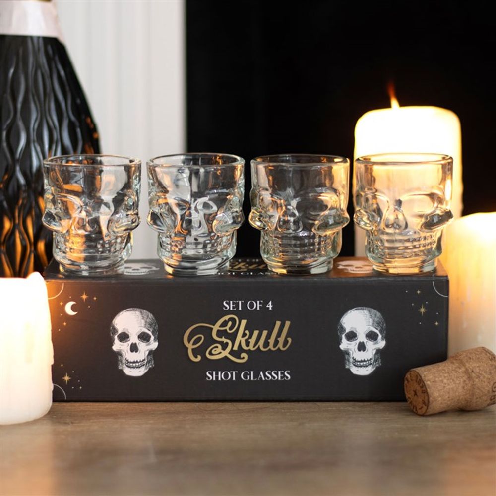  Add spooky fun to your shots with these uber cool Skull Shot Glasses.