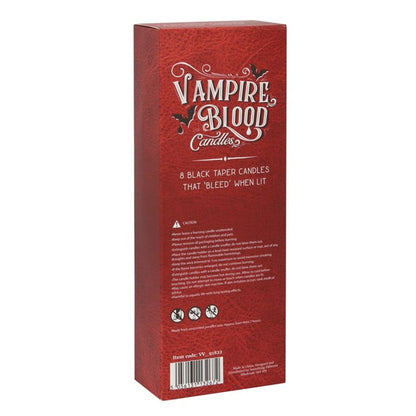 From candlelit dinners to eerie mood lighting, this set of Vampire Blood taper candles will entrance guests with their eye-catching, bleeding wax effect