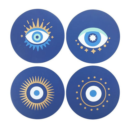 All Seeing Eye / Evil Eye Coaster Set