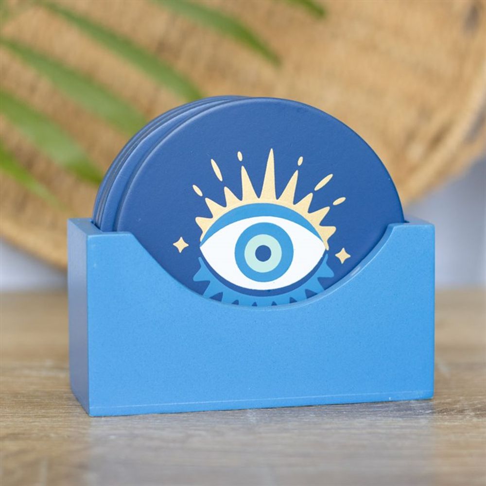 All Seeing Eye / Evil Eye Coaster Set