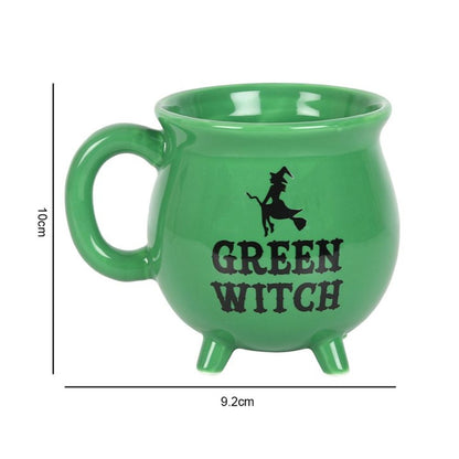 Brew up some fun with the Green Witch Cauldron Mug! This mug features a playful design of a cauldron and is perfect for any witch or wizard looking for a quirky addition to their kitchen. Sip your potions and spells in style with this unique cauldron mug. (No magic needed to enjoy!)