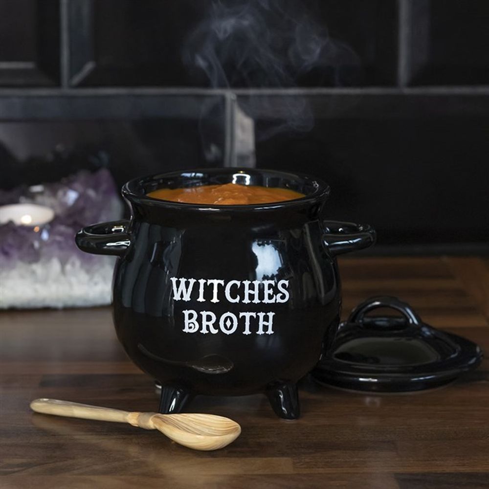 Get ready to stir up some magic in the kitchen with our Witches Broth Cauldron Soup Bowl! Paired with a Broom Spoon, this cauldron-shaped bowl is perfect for brewing soups and stews. Embrace your inner witch and add a touch of fun to your meals