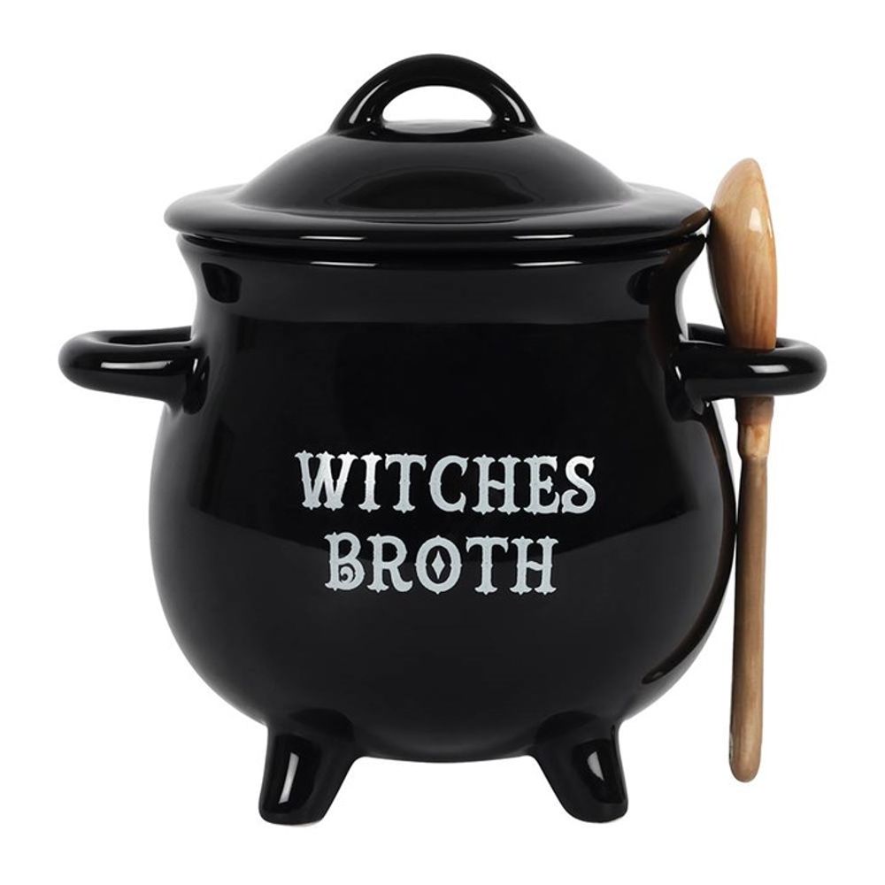 Get ready to stir up some magic in the kitchen with our Witches Broth Cauldron Soup Bowl! Paired with a Broom Spoon, this cauldron-shaped bowl is perfect for brewing soups and stews. Embrace your inner witch and add a touch of fun to your meals